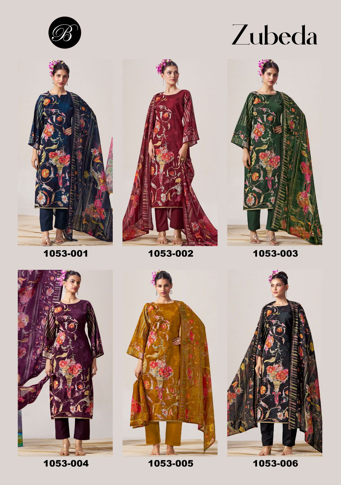 Zubeda By Belliza Pure Cotton Digital Printed Dress Material Orders In India
